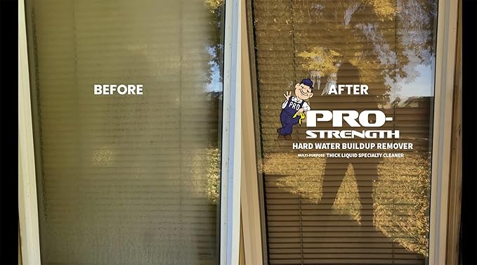 Pro-Strength Hard Water Stain Remover, Industrial Strength Hard Water, Mineral, Rust & Soap Scum Remover, 35 oz Bottle