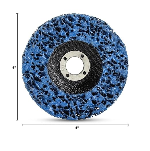 BHA Easy Strip Discs Clean and Remove Paint, Rust and Oxidation 4” x 5/8” - 5 Pack