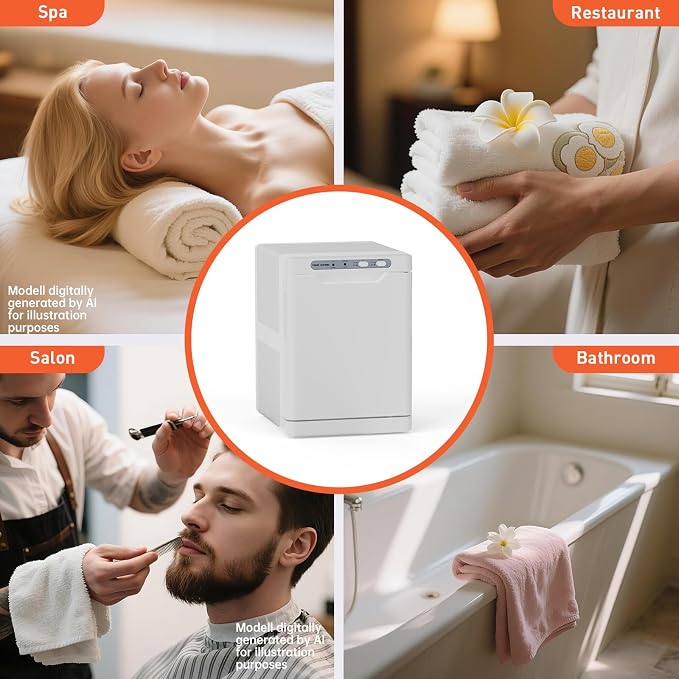 Hot Towel Warmer for Spa,2-in-1 Thermostatic Towel Heater,5L Mini Towel Warmer with Quick and All-Round Heating for Facial SPA,Beauty Salon,Esthetician and Bathroom