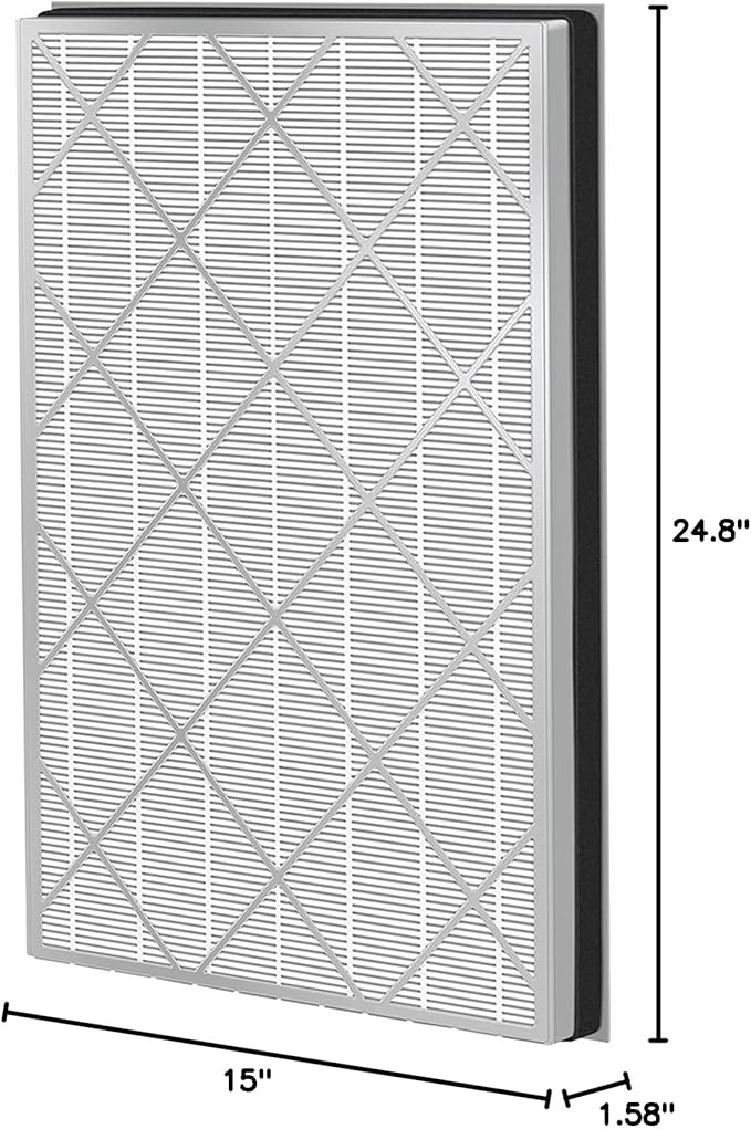 HE601 HEPA Filter Replacement compatible with Shark HE6FKPET HE601 HE602 6 Fan Air Cleaner Purifier, Models HE601 HE602 True Premium HEPA Filter 1 Pack