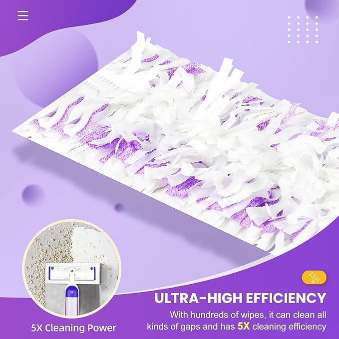 15 Count Pad Refills for Swiffer Power Mop Refill, Absorbent Floor Cleaning Pads for Hardwood, Tile, Laminate Floors
