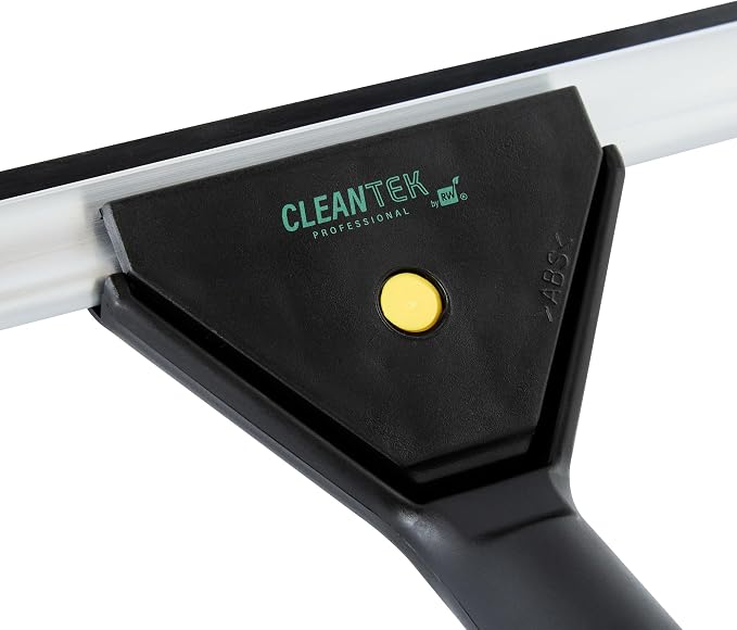 Restaurantware-Clean Tek Professional 9.84 Inch Window Squeegee, 1 Window Cleaning Squeegee with Rubber Blade - All-Purpose, for Mirror Or Glass Door, Black Plastic Wiper with Aluminum Frame