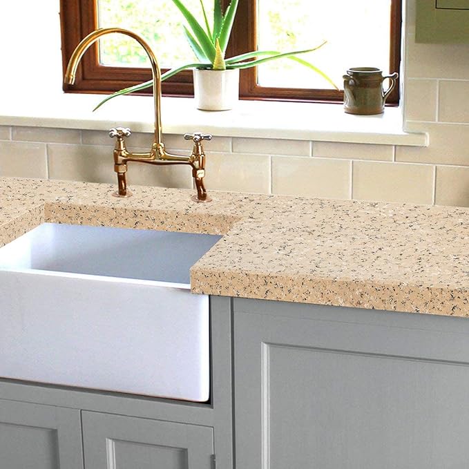 GLAINTE Granite Countertop Paint Kit - Sand Counter Top Refinishing Kit for Kitchen Bathroom