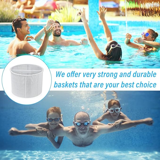 ChangTa Pool Skimmer Basket Replacement, for Hayward SPX1082CA & Aladdin B-152 Skimmer Models SP1082 SP1083 SP1084 1085 1086 SP1075 1075T 1076 1077 Skimmers Basket 2pack