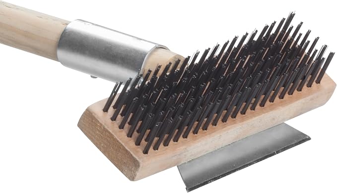 Winco Pizza Oven Scraper, 27" Wooden Hdl