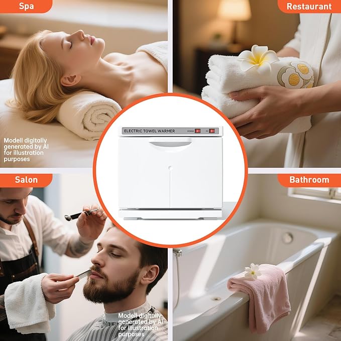 Hot Towel Warmer for Spa,2-in-1 Thermostatic Towel Heater,8L Small Towel Warmer with Quick and All-Round Heating for Facial SPA,Beauty Salon,Esthetician and Bathroom