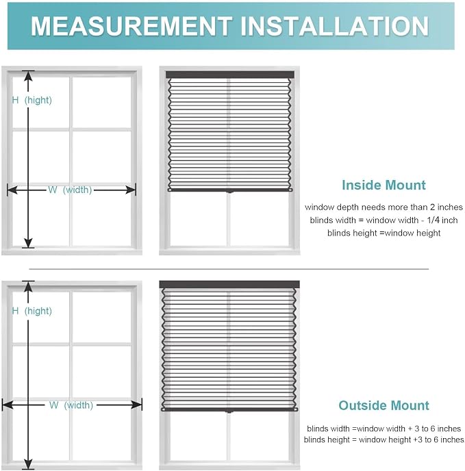MYshade Motorized Cellular Shades - Smart Blinds Compatible with Alexa/Google Home/SmartThings, 100% Blackout Rechargeable Cordless Honeycomb Blinds, Custom-Size Auto Shades for Windows (Grey)