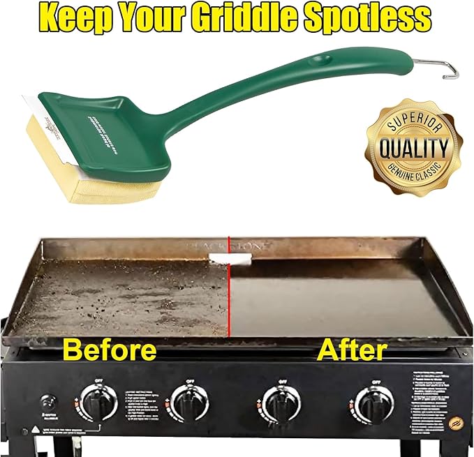 XUDAKAIXIN 19" Large Bristle-Free Steam Cleaning Grill Brush,Replaceable BBQ Cleaning Head,Safe Grill Accessories for Cast Iron Grates/Porcelain/Weber Gas/Charcoal Grill - Gifts for Men Dad Husband