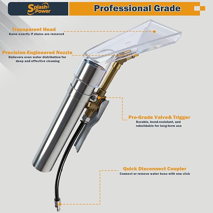 Universal Fit Any Brand‘s Shop Vac Extractor Hose Kit Better Attachment Wet/Dry Vacuum Adapters for Carpet Cleaning Upholstery & Auto Car Detailing