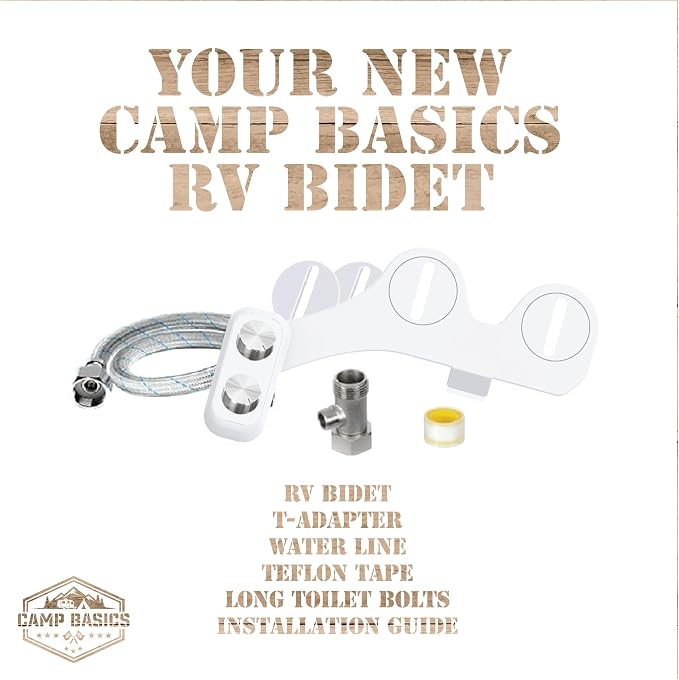 RV Bidet Made to Fit Your RV and Camper Trailer | Easy to Install and Self Cleaning | Non Electric | Upgrade Your RV