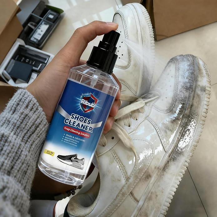 Shoe Cleaning Kit & Sneaker Care Kit – Sneaker Cleaner for Mesh Shoes, Leather, Canvas, Deep Clean Shoe Cleaner with Brush for Most Sneakers
