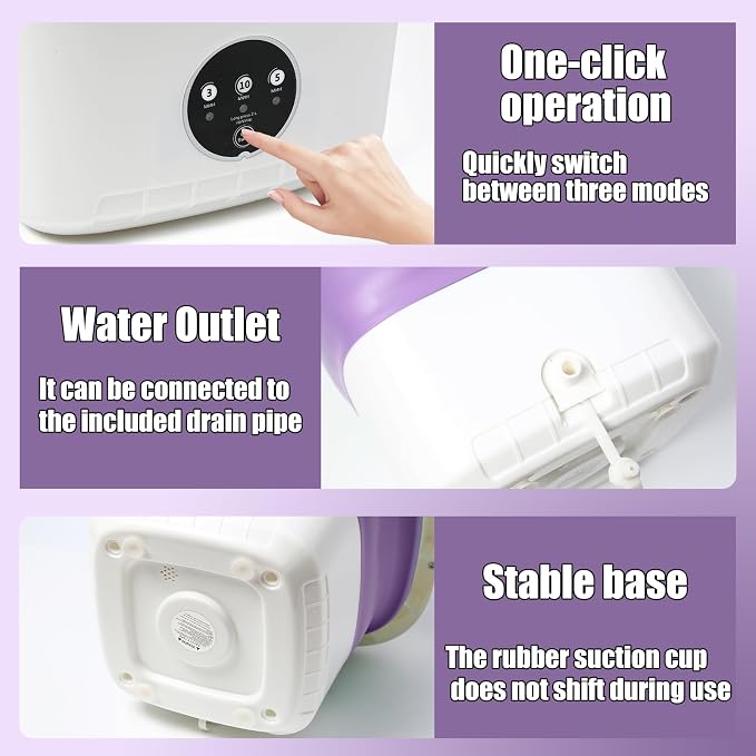 Portable Washer and Dryer Bundle - Foldable 16L Washing Machine with 3 Cleaning Modes + Quiet Compact Dryer with Adjustable Timer, Perfect for Travel, Apartment, Baby/Intimate Apparel