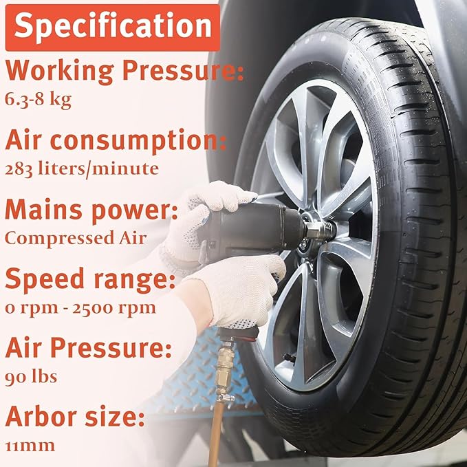 Low Speed Air Tire Buffer Kit, 2500 RPM Pneumatic Buffer Tool with Tungsten Buffing Wheels, Patch Roller and Inner Liner Scraper for Rubber Surface Prep and Patch Repair