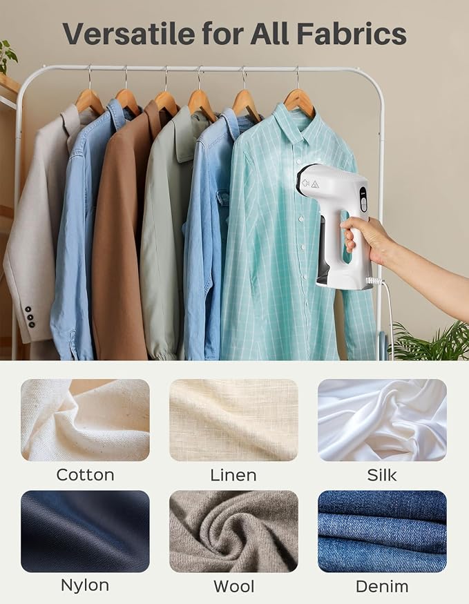 Sweepulire Vacuum Steamer for Clothes, 3500Pa Suction, Steam & Dry,110-120V