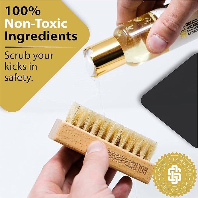 Gold Standard Premium Shoe Cleaning Kit - Sneaker Cleaning Kit for Tennis, Leather, Canvas White Shoe Cleaner Sneakers Kit