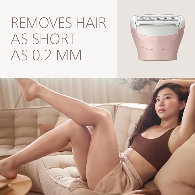 Philips Lady Shaver Series 6000 - Cordless, Wet & Dry Electric Shaver, 3-Blade Shaving System, for Legs, Body & Bikini, 80 Mins. Runtime, Model BRL137/00