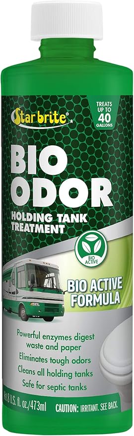 STAR BRITE Bio Odor Holding Tank Treatment - Bioactivated Formula for Waste & Odor Control - Long-Lasting, Campground-Friendly Deodorizer