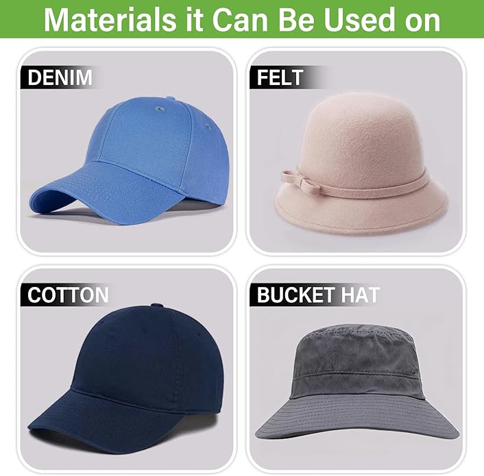 Hat Cleaner Kit,Ready-To-Use Foam,Quick Drying for Cleaning Baseball Caps of All Materials Cotton,Wool,Leather,Felt and More Cleans 50+ Hats (Cleaner 6.76oz+Deodorizer 6.76oz,Towel,Brush)