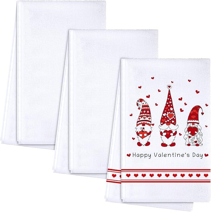 Patelai 3 Pieces Sublimation Dishtowel Absorbent Multi Purpose Kitchen Dish Towels Blank DIY Dishcloth Bathroom Towel for Fall Christmas Kitchen Home Decor,16 x 24 Inch