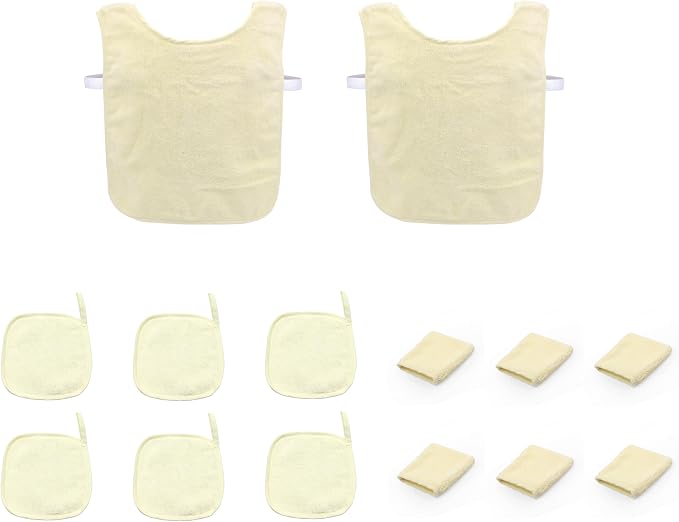 Montessori Cotton Toweling Aprons, Hand Towels, Hand Mitts, 14-Piece Set, Child Size