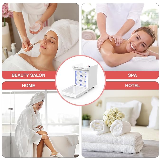 Hot Towel Warmer for Spa, Small Towel Warmer for Esthetician, Mini Towel Warmer for Facial Salon Beauty, Professional Towel Heater Towel Warmer Cabinet(5.5L-White)