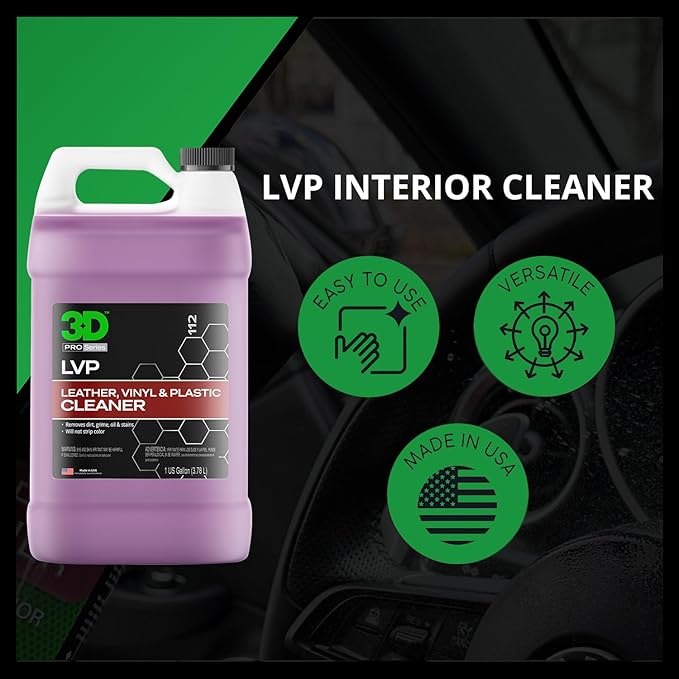 3D Bug Remover + LVP Interior Cleaner – Exterior Insect Remover & Deep Interior Surface Cleaner – 1 Gallon Each