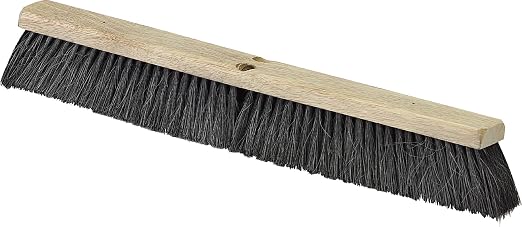 SPARTA Flo-Pac Horsehair-Blend Blend Sweep, Floor Sweep for Cleaning, 36 Inches, Black