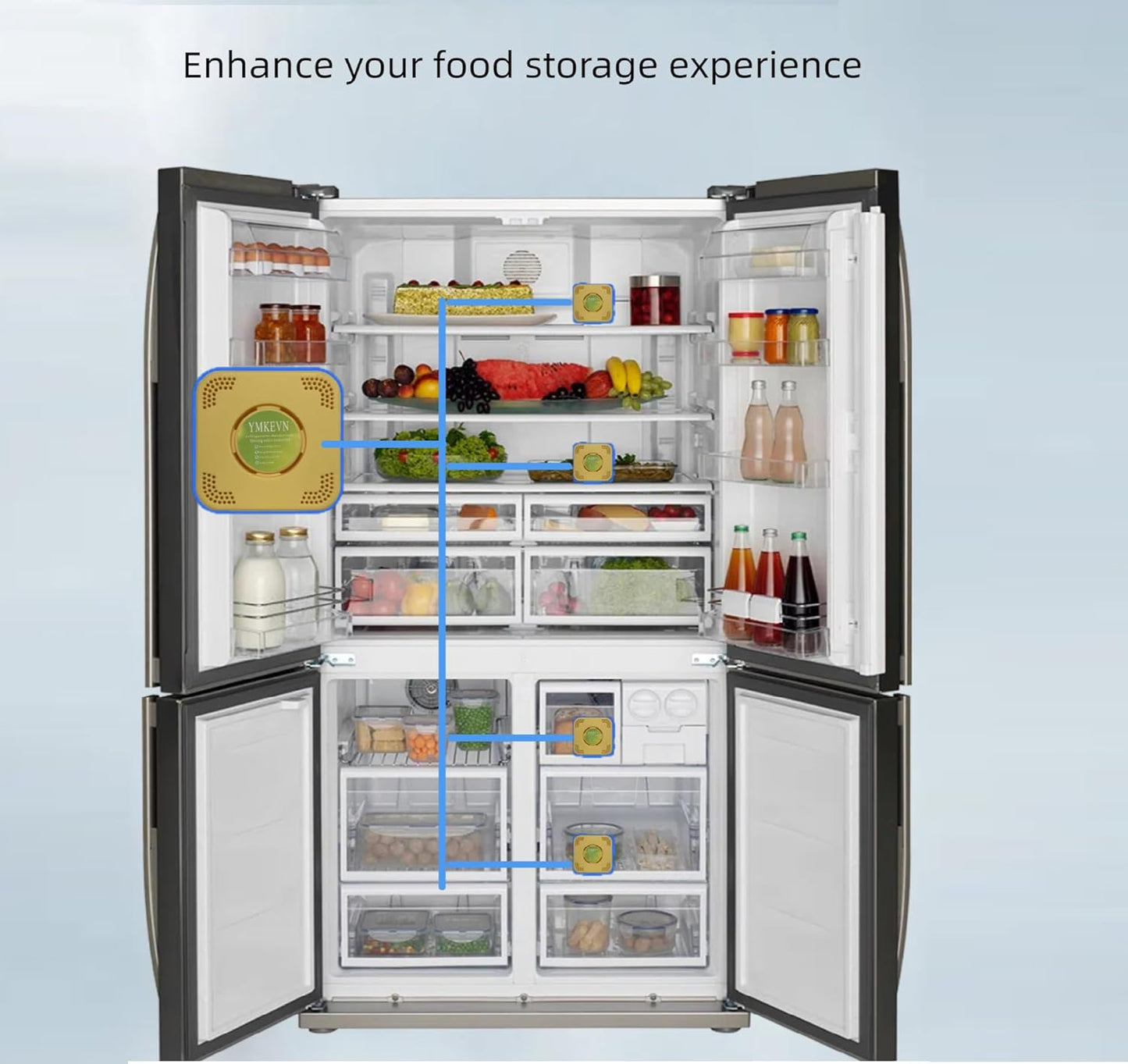 Refrigerator Deodorizer, Odor Eliminator Fridge Deodorizer - More Effective Than Baking Soda