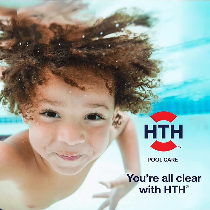 HTH 42051 Swimming Pool Care 3" Chlorine Tabs Advanced, Swimming Pool Chlorinating Sanitizer, 8oz
