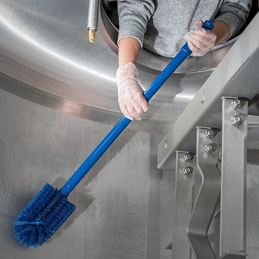 SPARTA Industrial Tank Brush Pipe Brush, Drain Brush with Handle for Commercial Kitchens, Polyester, 30 Inches, Blue