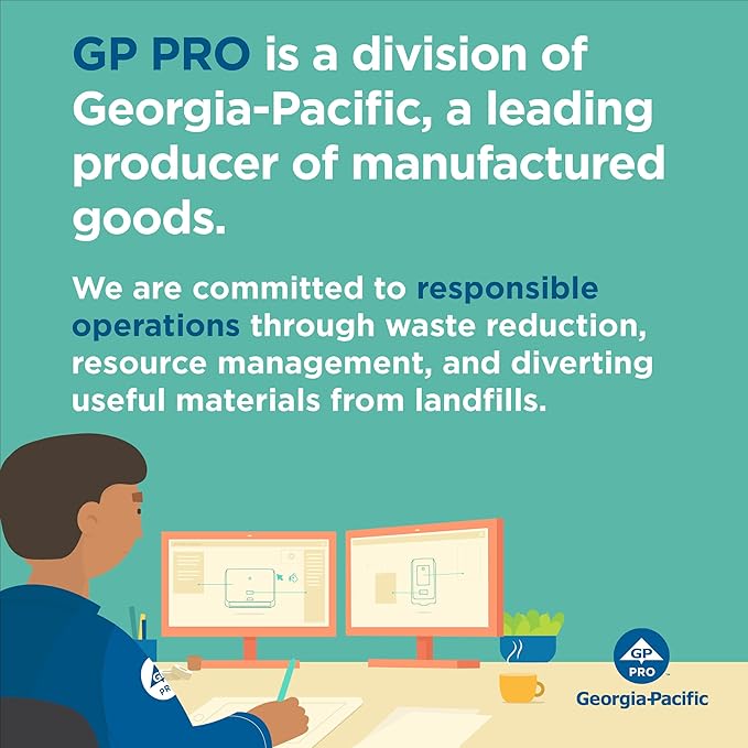 Pacific Blue Basic Recycled Multifold Paper Towels (Previously branded Envision) by GP PRO (Georgia-Pacific), Brown, 23304, 250 Towels Per Pack, 16 Packs Per Case