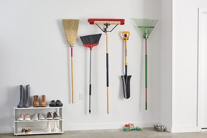 Harper 24 Inch Premium Indoor/Outdoor Wet/Dry, Dirt, Soil, Mulch All-Purpose Push Broom with Semi-Stiff Bristles, Grass and Oil, Wood Handle
