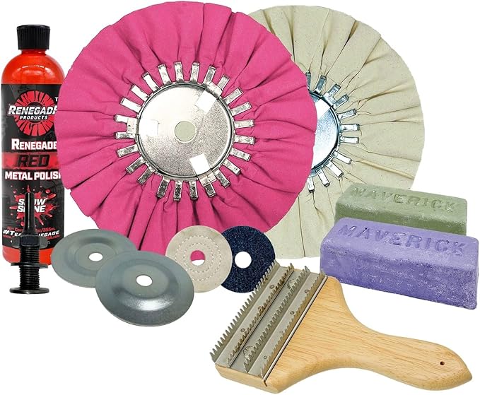 Renegade Products USA | Brass & Copper Polishing Quick Refinishing Mini Kit | Complete Restoration & Cleaning Set for Detailed Metal Work