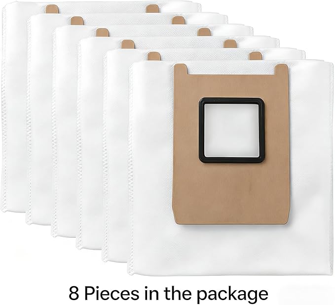 8 Pack Replacement Dust Bags Fit for Eufy Omni E25 / E28 Robot Vacuum, 3-Layer Leak-Proof Replcement E25 Dust Bags