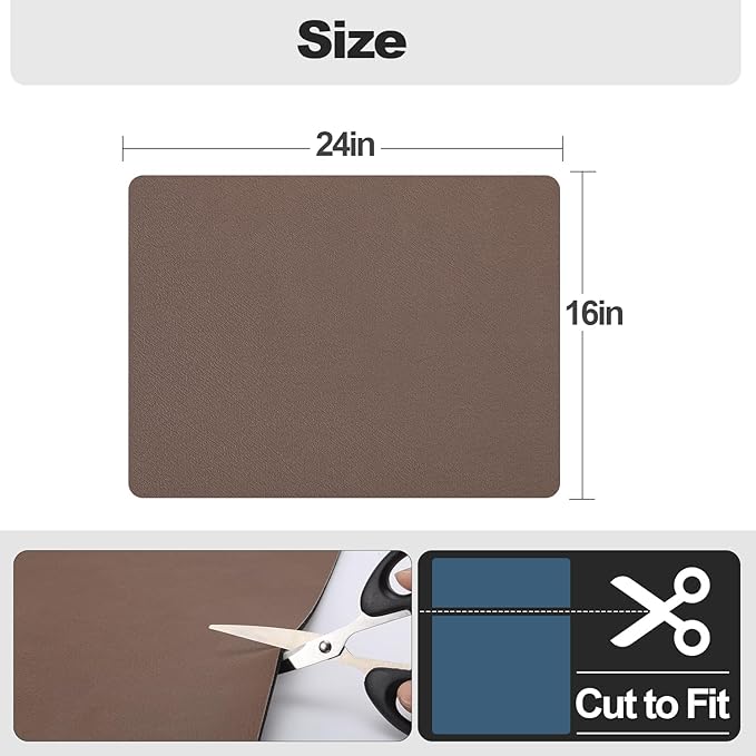 Ecotrim - Dish Drying Mat for Kitchen Counter | Coffee Bar Mat for Countertops | Heat Resistant Drainer Mat with Non-slip Rubber Backed | Hide Stain Kitchen Absorbent Draining Mat | Brown 16"x24"