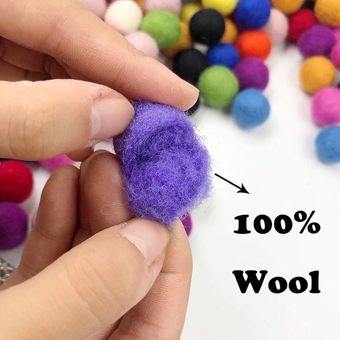 Wool Balls Felt Pom Pom Balls 2cm 150pc Felt Garland Craft Supplies Wool Felt Beads
