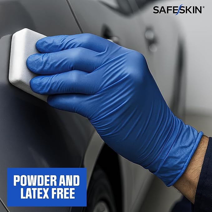 SAFESKIN Ultralight Disposable Nitrile Gloves - 2.0 Mil - Powder Free, Latex Free, All Purpose, Food Prep, Cooking, Cleaning