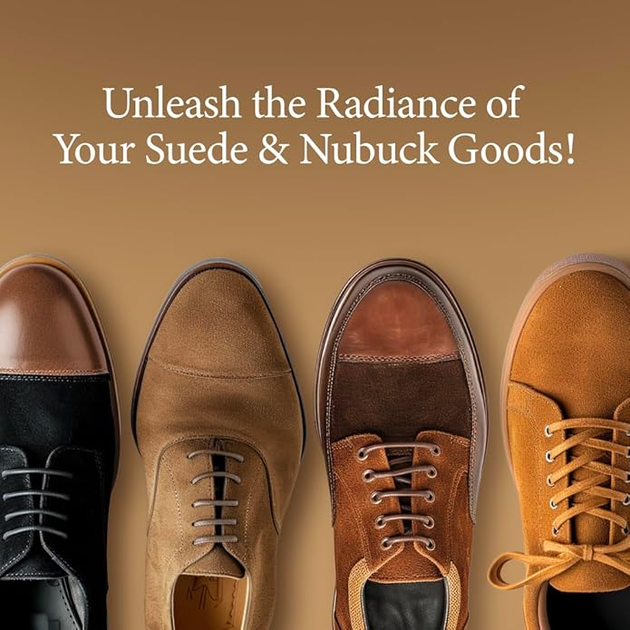 Rochester Premium Suede + Nubuck Cleaner, Suede & Nubuck Cleaner with a Built-In Scrub Brush Cap, Shoe Accessories, 5.5 oz.