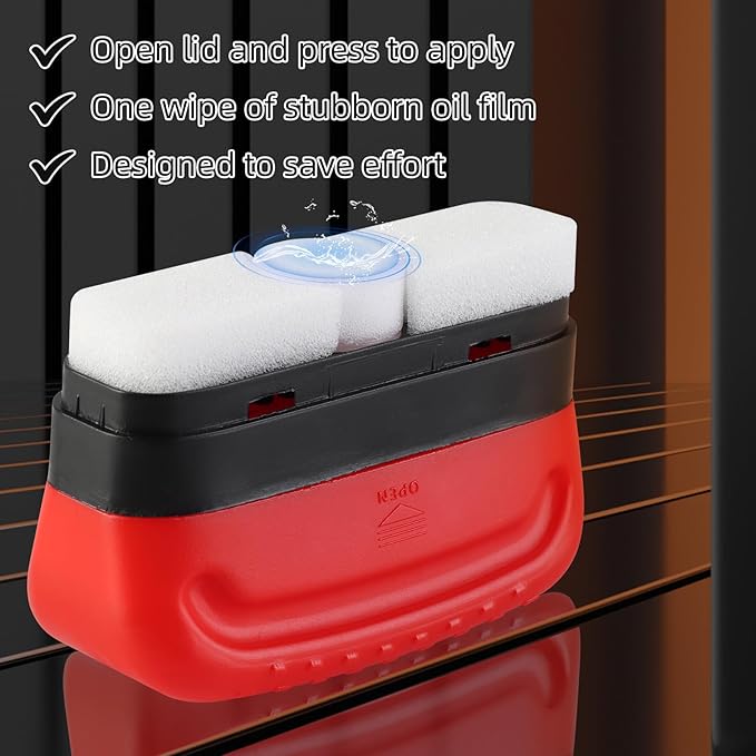 2Pack Automotive Oil Film Cleaning Brush for Car Windows, Glass Cleaning Board, Oil Film Brush Improves Clarity and Visibility, Car Glass O il Film Remover