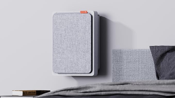 Smartmi Air Purifier E1 for Bedroom Home Dorm, Wall Mounted Air Purifiers, Decorative Air Cleaner for Pet Hair, Dander, Smoke, Pollen, Works with HomeKit Alexa Google Assistant, 150m³/h CADR