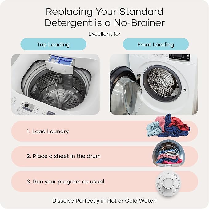 Uproot Clean Washing Machine Cleaner Tablets Ultra 24 Pack & Laundry Sheets Ultra Fresh Tide 30 Pack: Made for Pet Owners - Refresh & Protect - Eliminate Odor & Fur - Compatible With All Machines