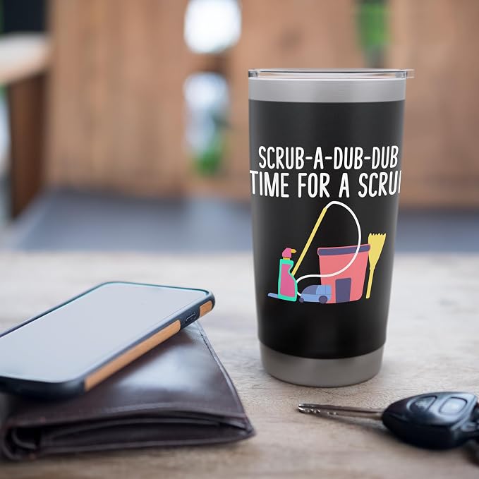 Scrub a dub dub time for a Scrub Cleaning Stainless Steel Insulated Tumbler