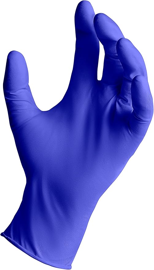 Curad Nitrile Exam Gloves, Durable, Powder Free, Chemical Resistant, Large, 600 Count, Color May Vary