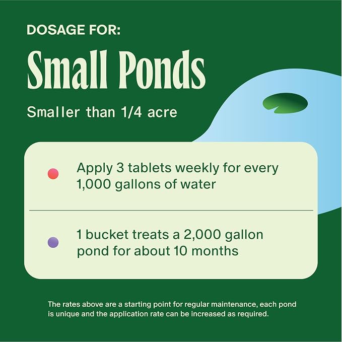 Muck Munchers - Sludge Reducing Water Treatment Tablets - Removes Gunk & Odors in Koi Ponds and Natural Ponds - Safe for Fish, Pets, & Swimming - 5lb.
