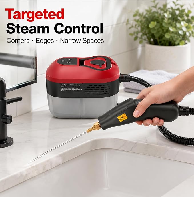 2500W Portable Handheld Steam Cleaner–High-Pressure Home Steamer for Deep Cleaning Floors, Tiles, Kitchen, Bathroom, Upholstery