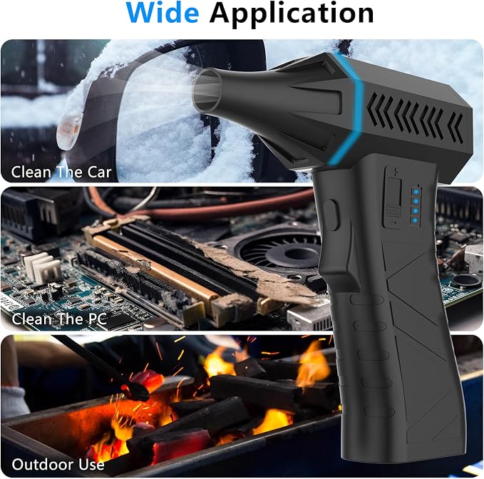 Compressed air dust Collector, 130000RPM Electric air dust Collector, USB Rechargeable Hair Dryer, Used for Cleaning Computer Keyboards and Electric Equipment, can Replace Compressed air Tanks