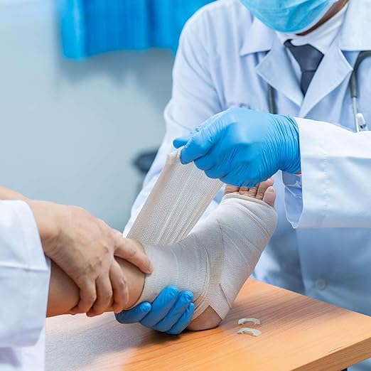 FifthPulse Blue Nitrile Exam Gloves Large 1000 Count - Medical Grade, 3 Mil, Food Safe, Latex and Powder Free Disposable Gloves for Cleaning, Cooking and Medical Use - Case of 10 Boxes of 100