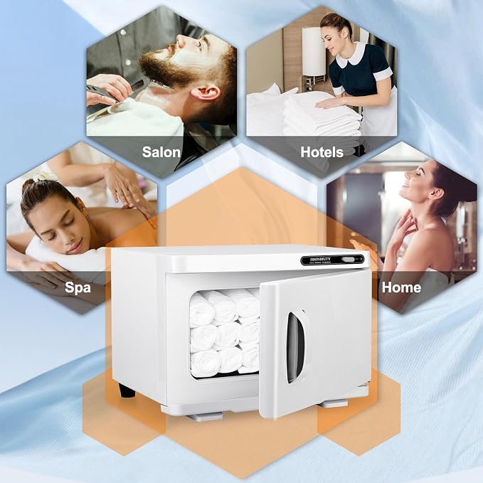 Electric Towel Warmer, Hot Towel Warmer, Professional Towel Warmer Cabinet, 8L Capacity, Hot Towel Cabinet for Spa, Beauty, Salon Use (White)
