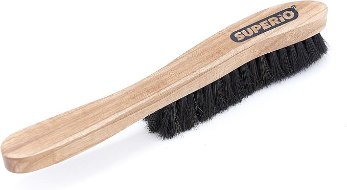 Hat Brush Horsehair Felt Hat Cleaner, Horse Hair Brush for Baseball Cap, Cowboy Hats, Shoes, and Clothes Brush, Soft Bristles Wooden Cleaning Brush, Durable Dust and Lint Remover, 3 Pack - Superio