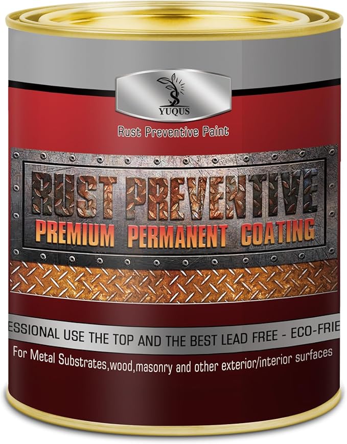Water-Based Metal Anti-Rust Paint, High Gloss Blue 32 fl oz, Metal Primer and Protective Coating, Rust-Proof Coating, Permanent Protection Against Rust and Corrosion